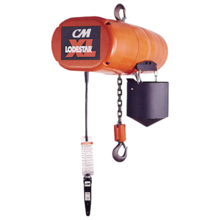 CM Lodestar XL 5 Ton Electric Hoist 6 fpm, Three Phase - 3.5 HP CM Lodestar XL 5 Ton Electric Hoist 6 fpm, Three Phase - 3.5 HP