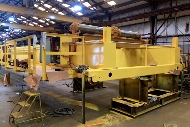 Overhead crane shipping out to customer