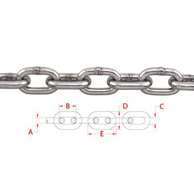 Grade S3 Proof Coil Stainless Steel Chain