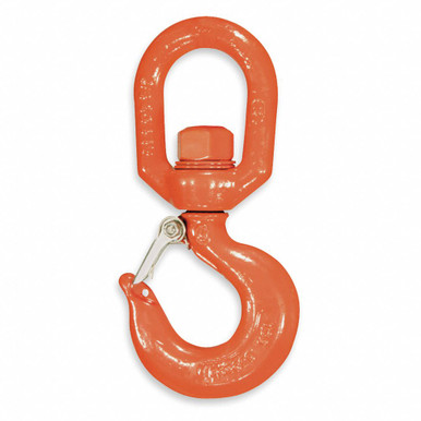 CM Alloy 48,510 lb. Swivel Rigging Hook w/ Latch M3522A