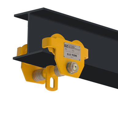 OZ Lifting Products OZ05PBT 1/2-Ton Push Beam Trolley