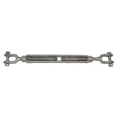 5 Pack 3/8 X 6 Turnbuckle With Jaw And Eye – Galvanized, 1200 Lbs Capacity