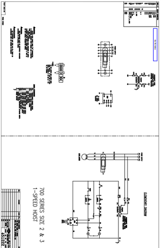 Shaw-Box Motor Driven Trolley Wiring Diagram 700 Series