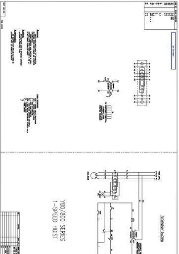 Shaw-Box Motor Driven Trolley Wiring Diagram 800 Series
