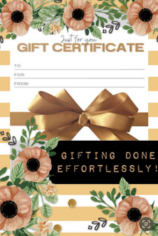 Effortless Boutique Gift Certifcate 2
