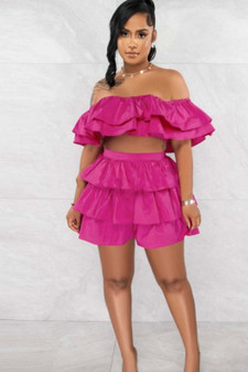 Elena 2 Piece Set ( Fushsia)