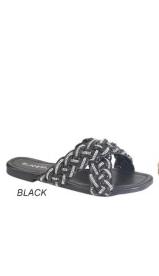 Kia 2 Rhinestone Sandal