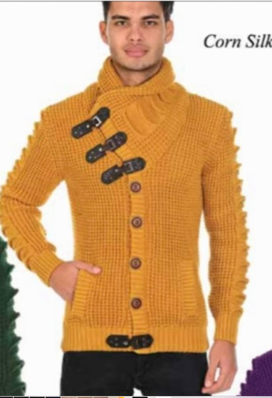 Devante Men Sweater (Mustard )