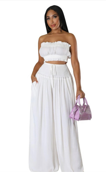Ms. Diana 2 Piece Set (White)