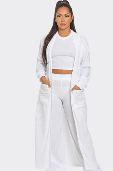 3 piece white