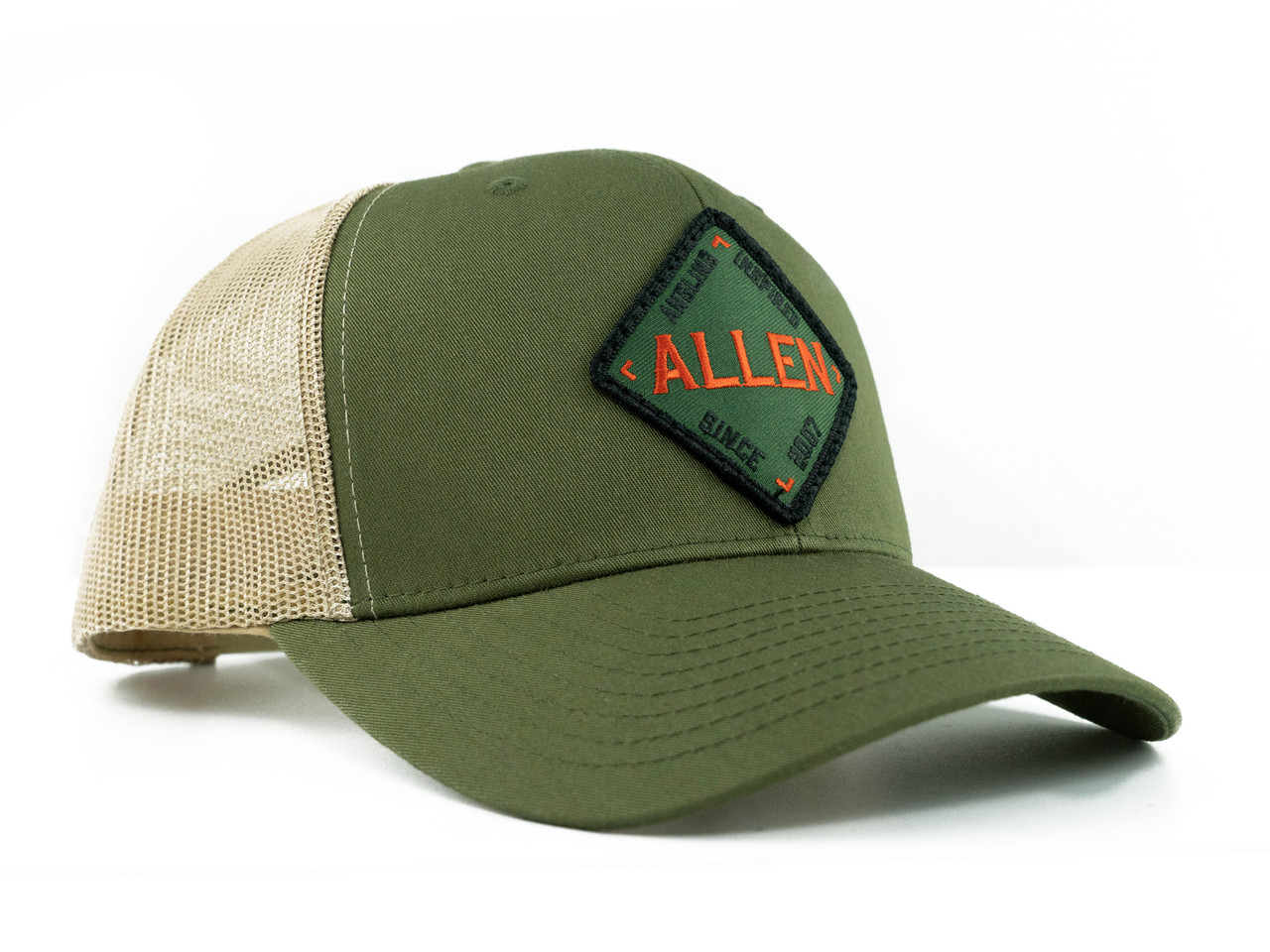 Allen Diamond Patch Hat - Olive - Allen Fly Fishing