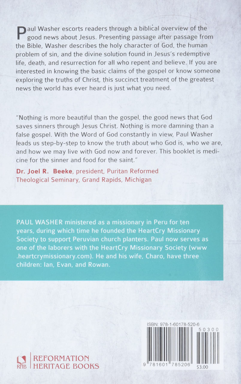 The Gospel of Jesus Christ (Washer) Reformation Heritage Books