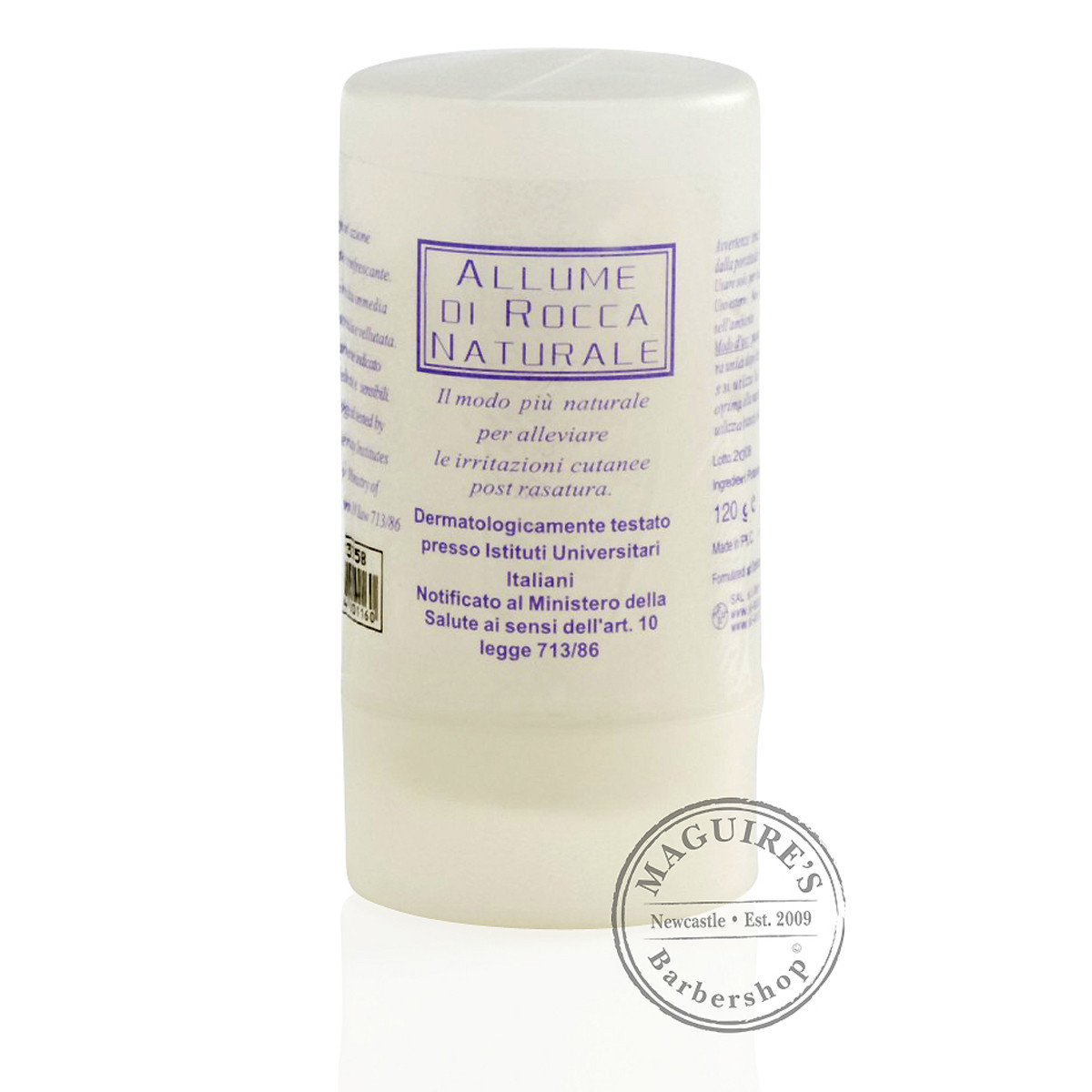 Allume di Rocca Natural Alum Cylinder - 120g - MAGUIRE'S Barbershop