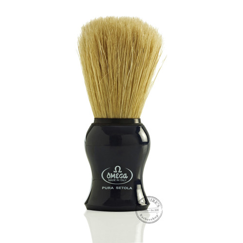 Omega #10065 Pure Bristle Shaving Brush in Blue