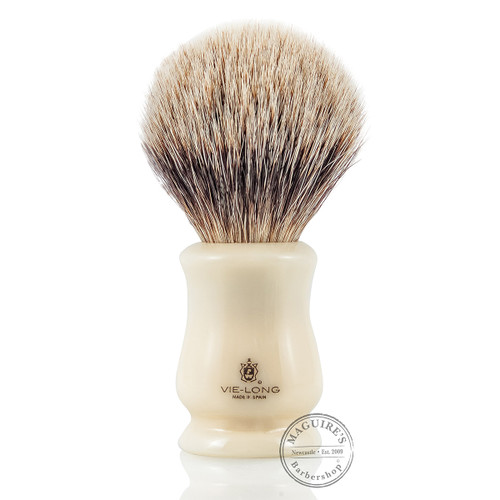 Vie-Long 16651 White Badger Shaving Brush