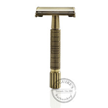 Timor 1327 Safety Razor - Antique Brass - MAGUIRE'S Barbershop
