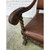 English Clawfoot Leather Chair
