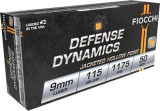 Fiocchi Defense Dynamics -  9MM 115GR JHP