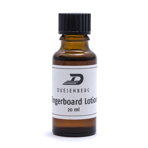 Best protection and care for your fretboard.

The Duesenberg Fretboard Lotion is a clever blend containing rosemary and lavender oils. Very thin, also soaks into close-grained fretboards.
Contains: 20ml bottle