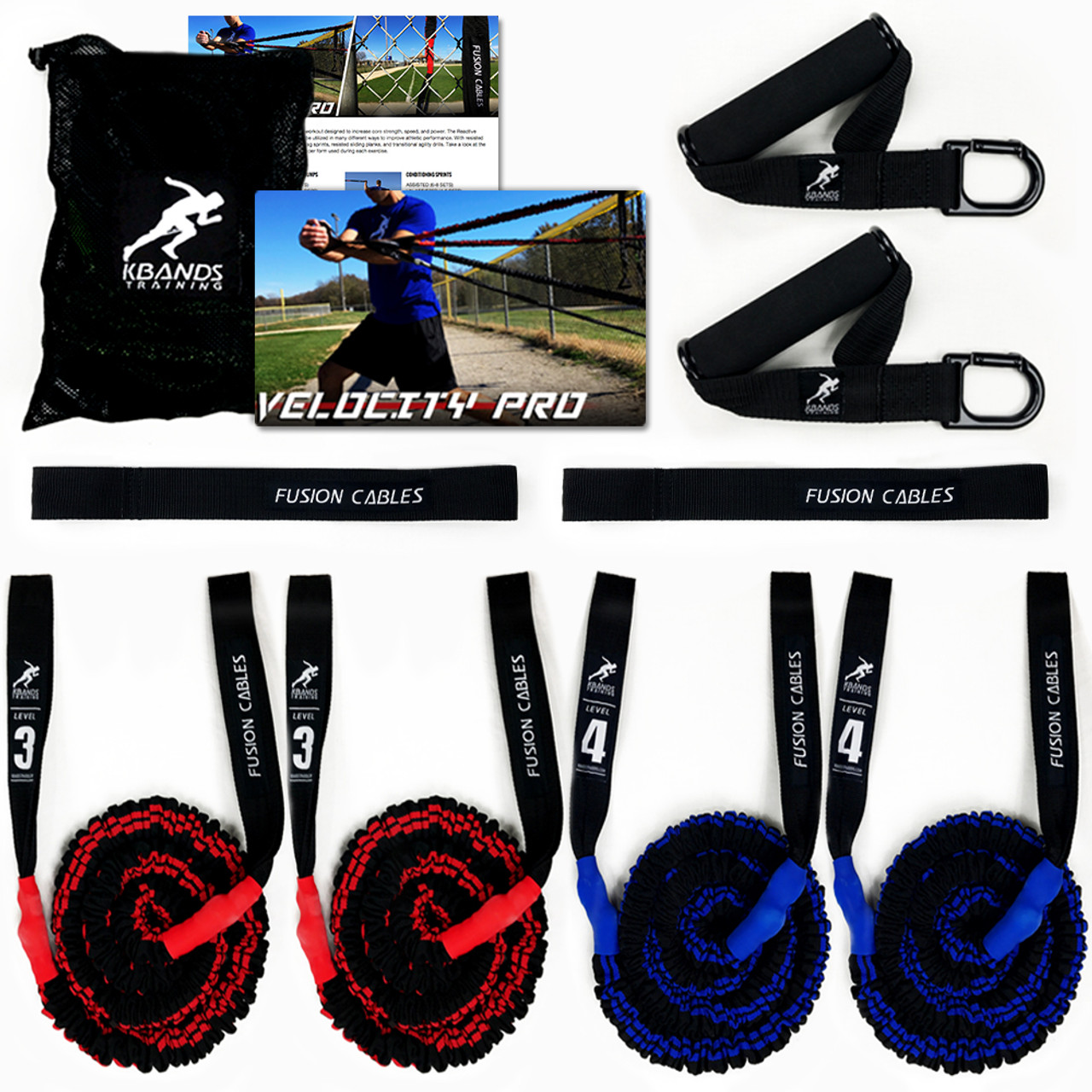 Kbands Fusion Cables Baseball Resistance Bands Bundle