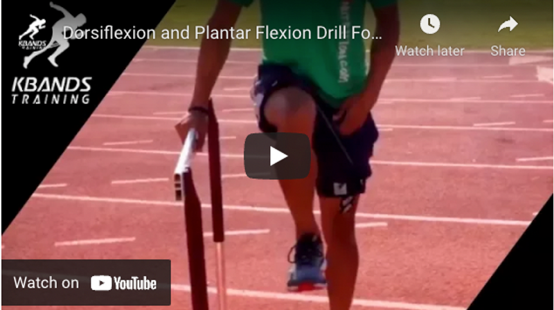 Dorsiflexion and Plantar Flexion Drill For Runners Speed - Kbands