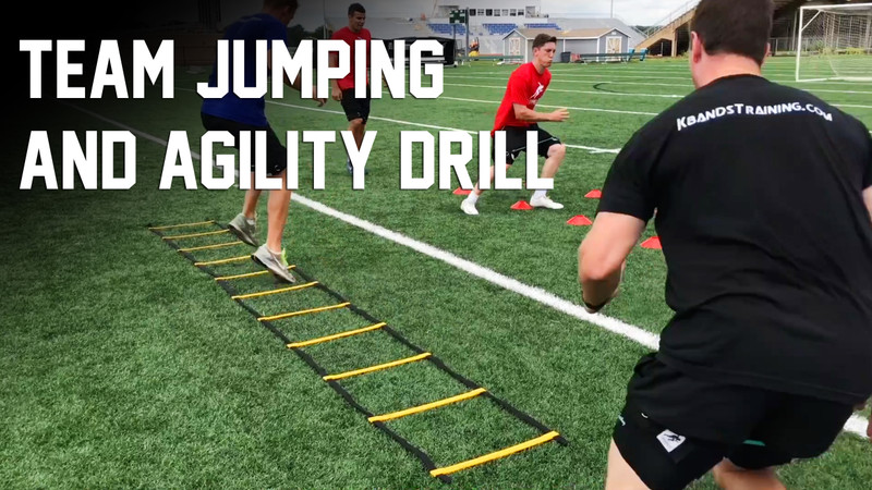 Team Cone Drill For Jumping and Agility - Kbands Drill 1121