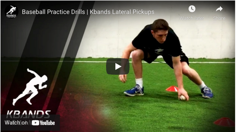 Baseball Practice Drills | Kbands Lateral Pickups