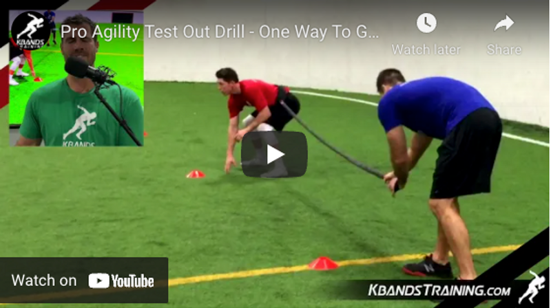 Pro Agility Test Out Drill - One Way To Get A Lower Time