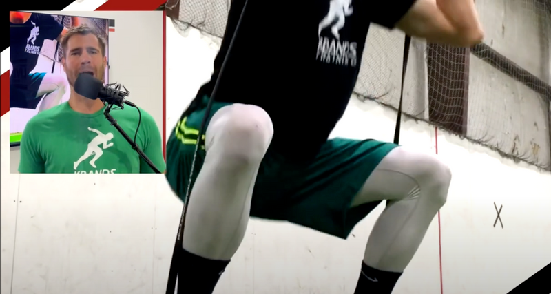 Front Squat Exercise With Resistance Bands | Add A Shoulder Press