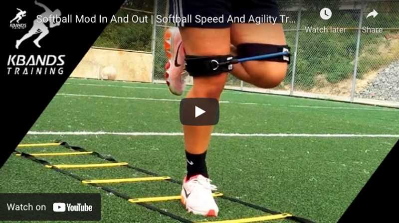 What Is Agility Training For Softball?  Softball Sport Ladder Modified In  And Out - Kbands Training