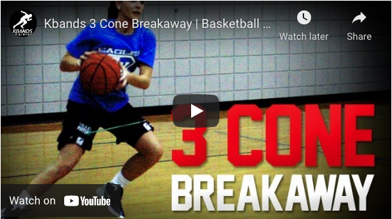 Kbands 3 Cone Breakaway Drill | Lateral Speed Drill