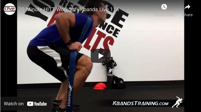 20 Minute HIIT Workout | Kbands Live 114