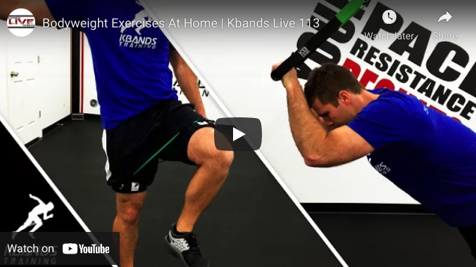 Bodyweight Exercises At Home | Kbands Live 113