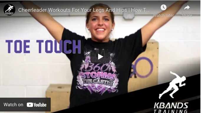 Cheerleader Workouts For Your Legs And Hips | How To Do A Toe Touch