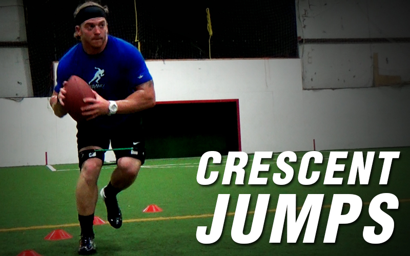 Football Crescent Jumps | Football Catching Drill