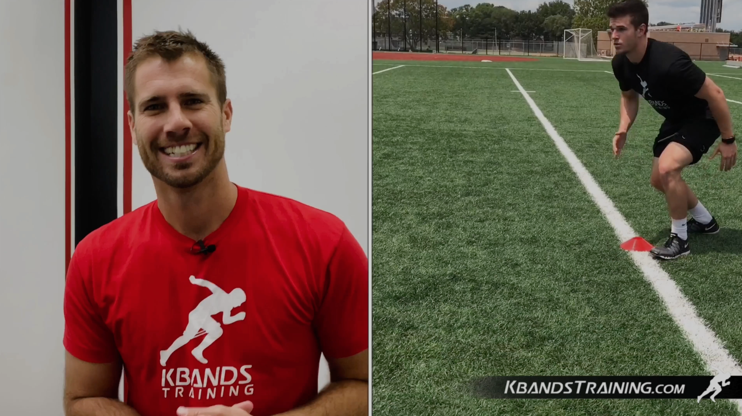 Kbands Speed V Drill For Football Soccer and Baseball Athletes - Drill 1118