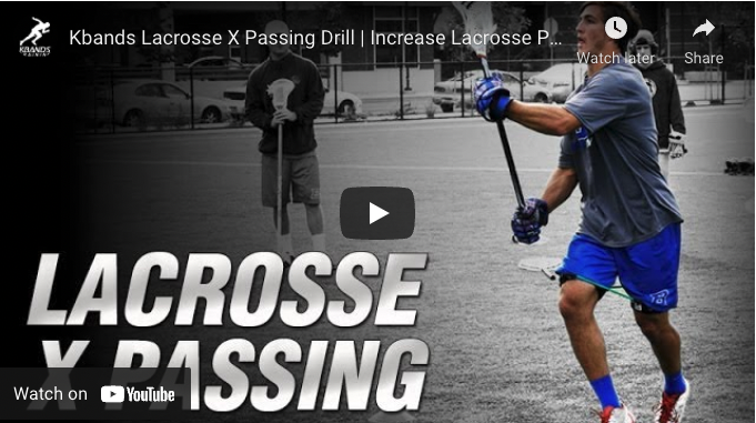 Lacrosse X Passing Drill