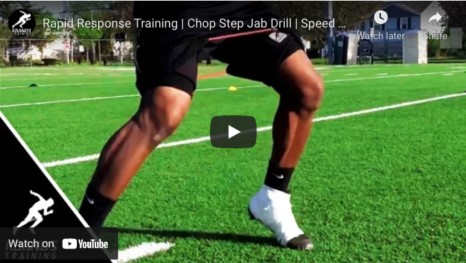 Rapid Response Training | Chop Step Jab Drill | Speed Training