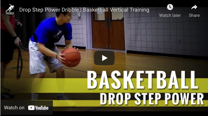 Basketball Practice Drill | Drop Step Power Dribble