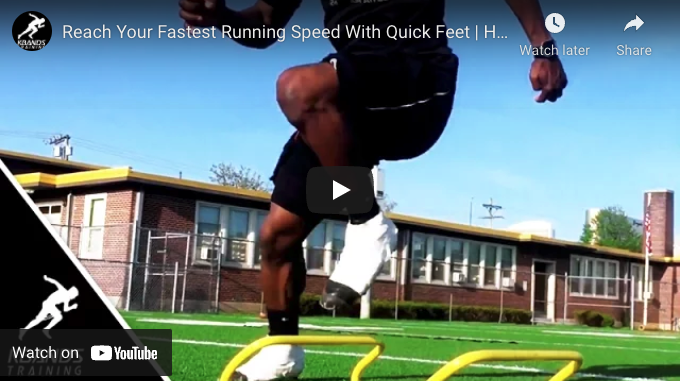 Reach Your Fastest Running Speed With Quick Feet | Hurdle Step Over Drill