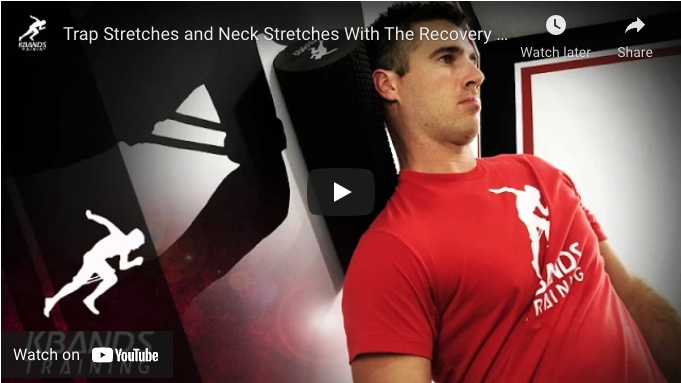 Trap Stretches and Neck Stretches With The Recovery Foam Roller