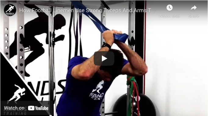 How Football Linemen Use Strong Triceps And Arms To Control Their Opponent  - Kbands Training