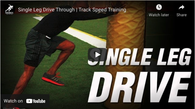 Single Leg Drive Through  Running Form Drill - Kbands Training