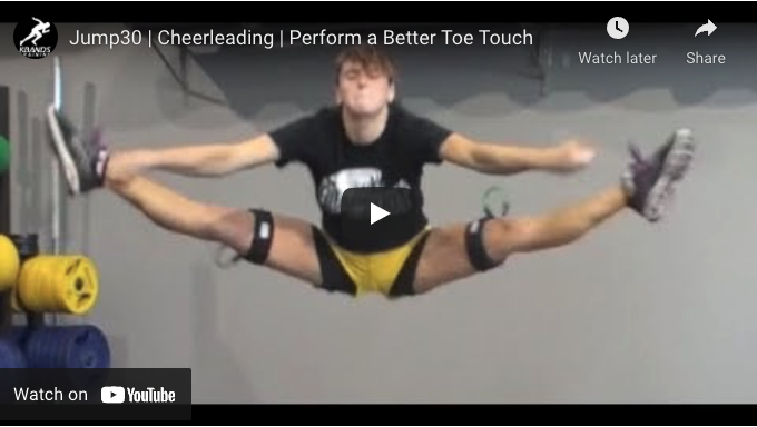 cheerleading toe touch