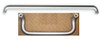 Offset + Horizontal  9 X 33 1/4 SOLID ALUMINUM Commercial Door Handle Clear Anodized