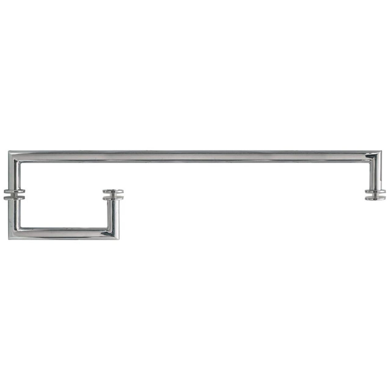 Mitred 6x18 chrome Handle+Towel Bar
Brushed Stainless- 6x18 x3/4
With Washers