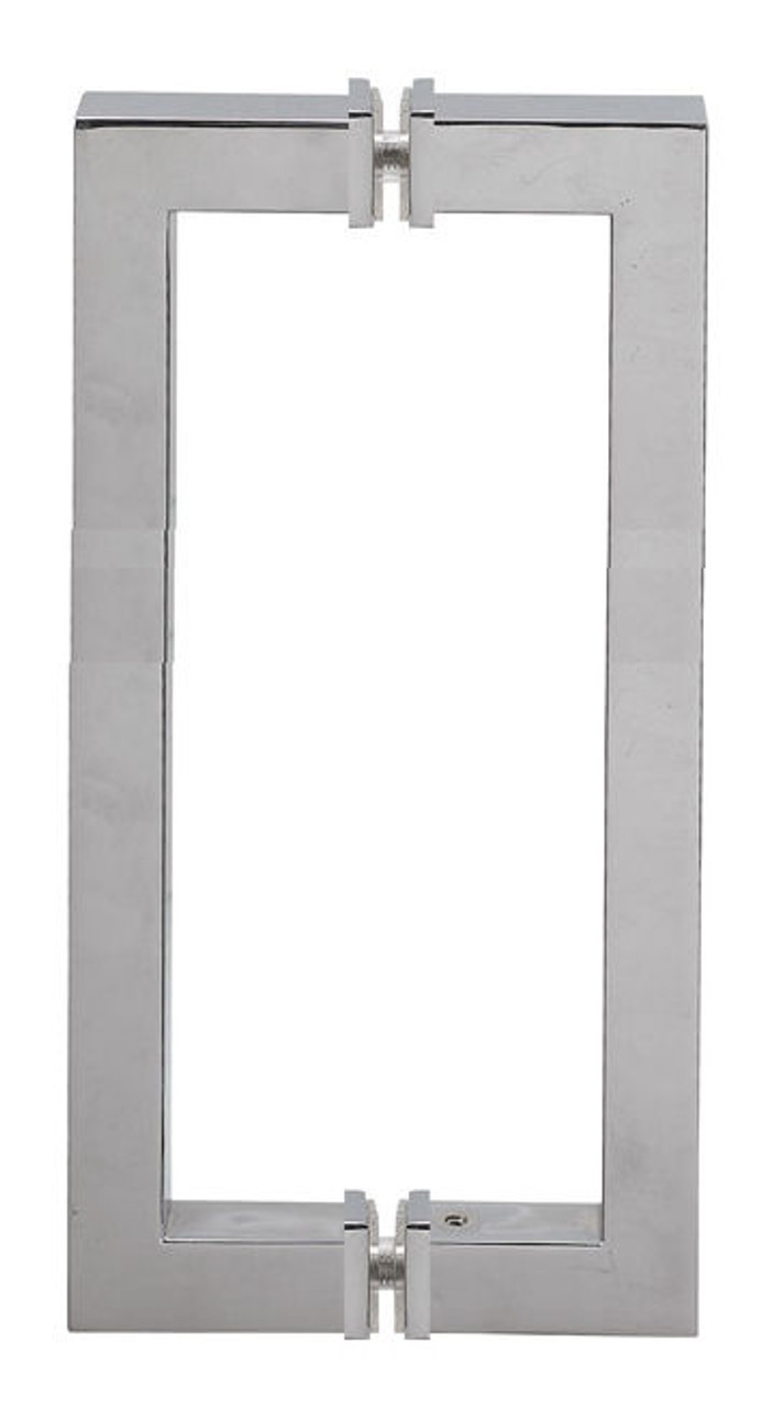 Square tube Square angle  Back to Back Door Handles  - 18x18 inch,19x19mm  Stainless Steel Tube