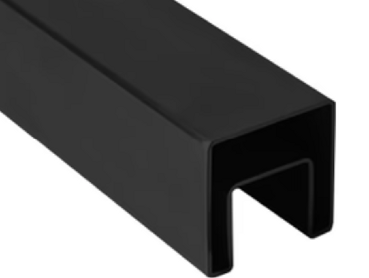 Mini Cap Rail - 1x1" x10' Matte Black