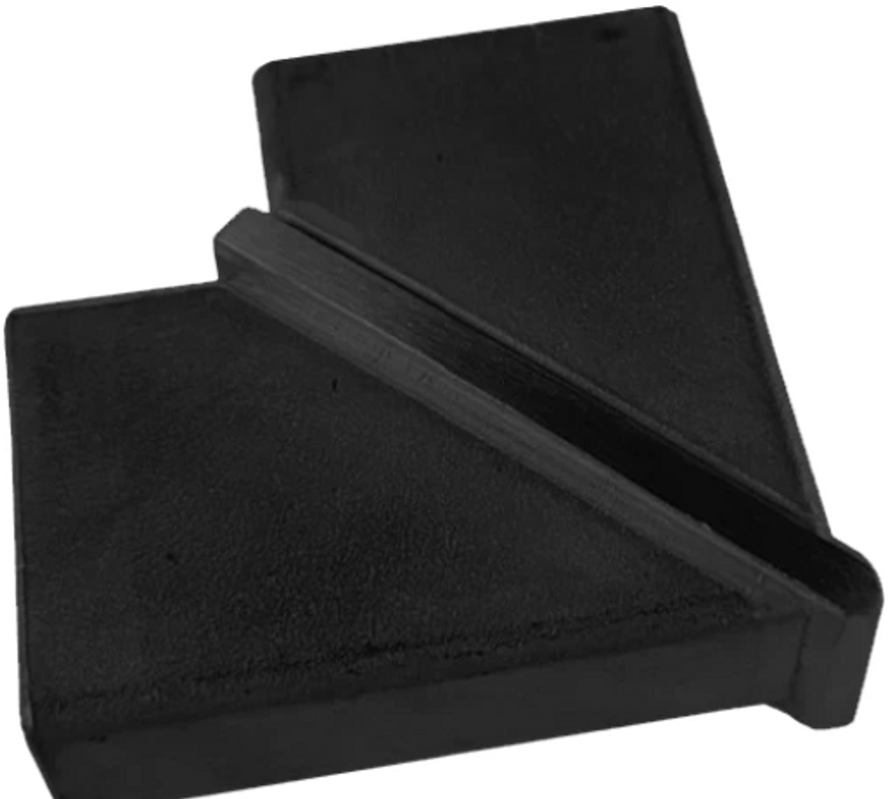 90 Degree Connector for 2x1 Rectangular Handrail  Matte Black