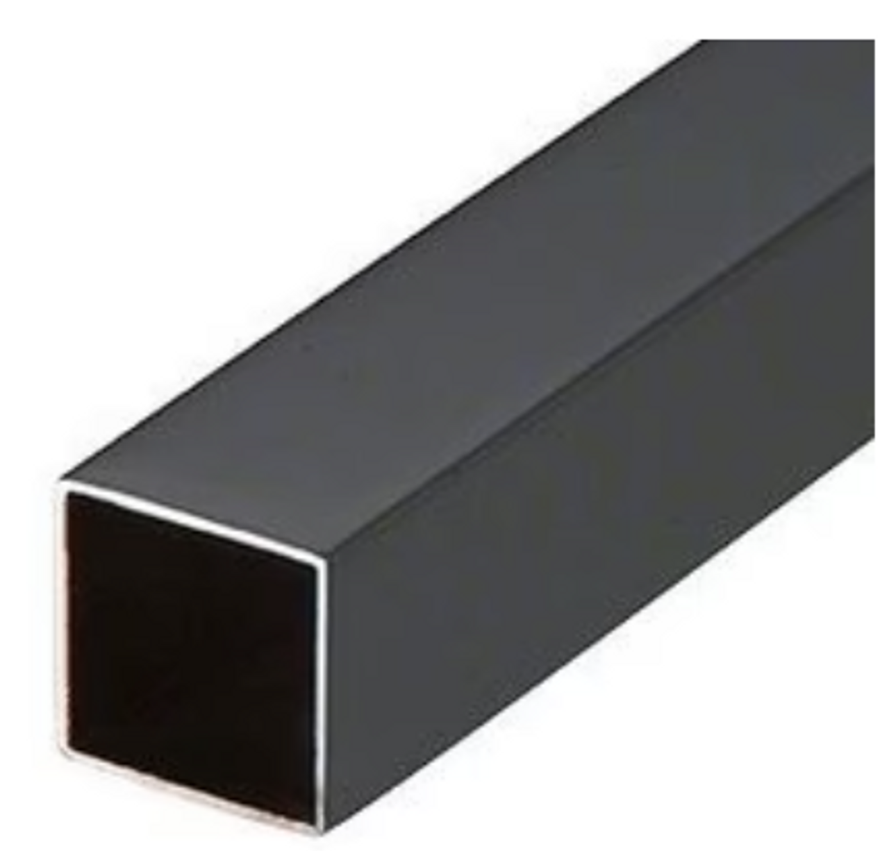 HAND RAIL TUBE SQUARE 1 5/8 X 1 5/8 SS304 MATTE BLACK